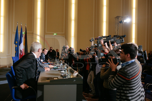Press conference on Franco-German policy cooperation