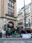 Students Protesting Against The E3C Test In High School In Paris