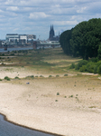 Low Water Levels On The Rhine River In Cologne