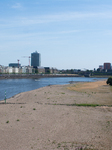 Low Water Levels On The Rhine River In Düsseldorf