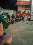Motorcycle Queue At Gas Stations Ahead Of Fuel Increase In Indonesia