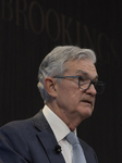 Federal Reserve Chair Jerome Powell Hold A Economy And Labor Market Discussion