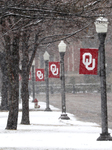 Winter Storm In USA - Snow Fall At Norman, Oklahoma