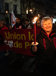 Torchlight March Against Pension Reform