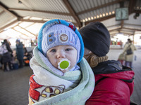 War Refugees From Ukraine Arrive At Przemysl Railway Station