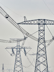 A High-voltage Transmission Line Tower in Qingzhou.