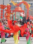Yangko Perform Celebrate Chinese Lantern Festival.