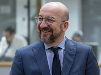 President Of The European Council Charles Michel At The European Council 