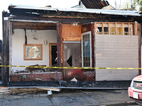Aftermath Of Fire That Affected Building On South Kostner Avenue