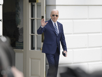  President Biden Hold A White House Departure