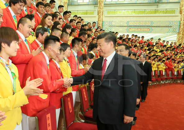 Chinese Leaders Meet With Chinese Olympic Delegation In Beijing