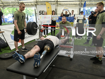 Sports event for veterans of the war with Russia, who were injured, 'Kyiv unbreakable' in Kyiv, Ukraine, May 14, 2023 (