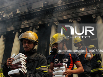 Aftermath scenes from the massive fire that razed the decades-old Manila Central Post Office on Monday, May 22. (