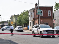 Two people shot, one person pronounced dead in a shooting in broad daylight in Philadelphia, Pennsylvania, United States on May 24, 2023. At...