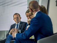 Anthony Abbott, former Prime Minister of Australia, attends the 15th Kyiv Security Forum. The forum is a annual platform for high-level disc...