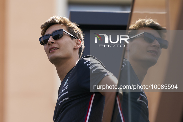 George Russell of England and Mercedes during previews ahead of the F1 Grand Prix of Monaco at Circuit de Monaco on May 25, 2023 in Monte-Ca...