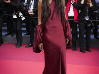 Liya Kebede  attend the ''L'ete Dernier (Last Summer)'' red carpet during the 76th annual Cannes film festival at Palais des Festivals on Ma...
