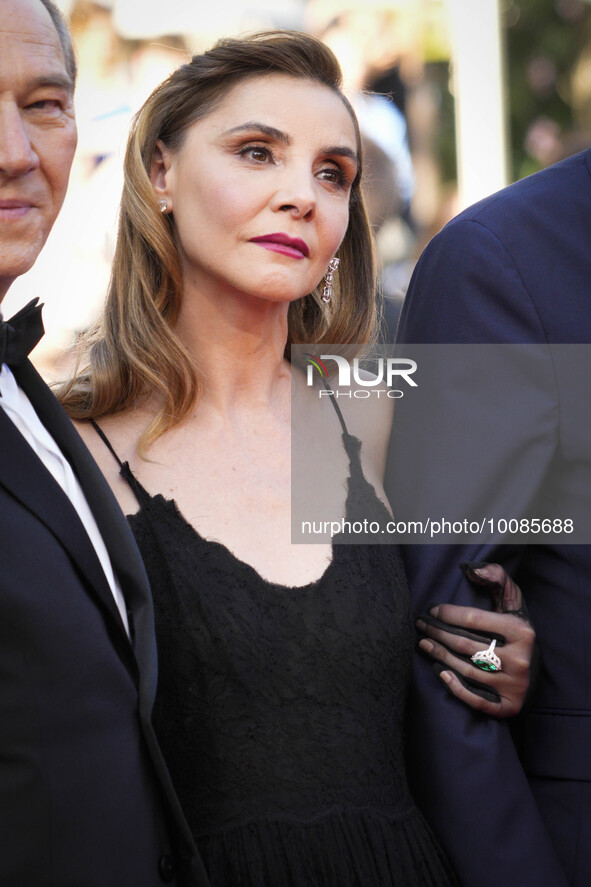 Clotilde Courau   attend the ''L'ete Dernier (Last Summer)'' red carpet during the 76th annual Cannes film festival at Palais des Festivals...