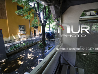 A general view of XXX and the flood damage in Emilia Romagna on May 26, 2023 in Conselice, Italy (