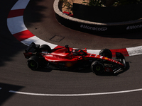 Charles Leclerc of Ferrari during second practice ahead of the Formula 1 Grand Prix of Monaco at Circuit de Monaco in Monaco on May 26, 2023...