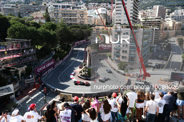 View of the hairpin near the Hotel Fairmont second practice ahead of the Formula 1 Grand Prix of Monaco at Circuit de Monaco in Monaco on Ma...