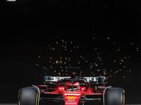  Charles Leclerc of Ferrari drives on the track during Practice 1 ahead of the F1 Grand Prix of Monaco at Circuit de Monaco on May 26, 2023...