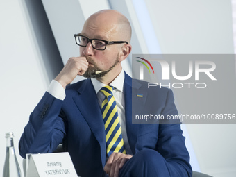 Arseniy YATSENYUK, Founder and Chairman of the Kyiv Security Forum, Prime Minister of Ukraine in 2014-16 during Annual Kyiv Security Forum,...