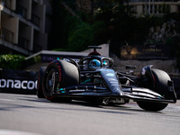 George Russell of uk driving the (63) Mercedes-AMG Petronas F1 Team F1 W14 E Performance Mercedes, 2023 in Montecarlo, Monaco. (