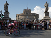 Primoz Roglic of Slovenia and Team Jumbo-Visma - Pink Leader Jersey in Castel Sant'Angelo during the 106th Giro d'Italia 2023, Stage 21 a 12...