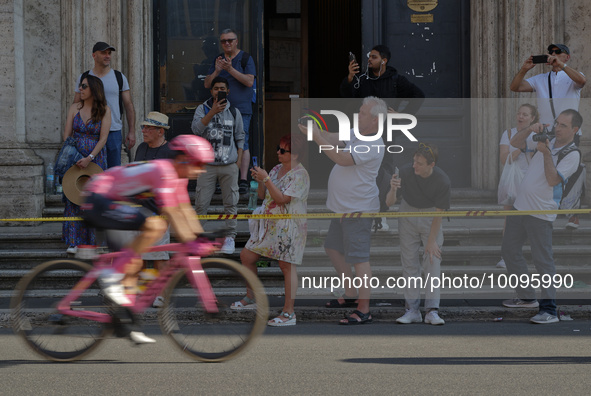 Primoz Roglic  during the 106th Giro d'Italia 2023, Stage 21 a 126km stage from Rome to Rome / #UCIWT / on May 28, 2023 in Rome, Italy.  