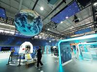 BEIJING, CHINA - MAY 29, 2023 - Visitors visit an exhibition at the Interactive exhibition of 2023 China Science Fiction Convention in Beiji...