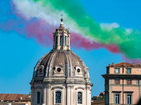 The traditional military parade in Rome's Imperial Forums to celebrate the 77th Italian Republic Day, with top authorities in attendance and...