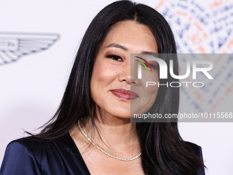 American actress and television personality Crystal Kung Minkoff arrives at the 30th Annual Race To Erase MS Gala held at the Fairmont Centu...