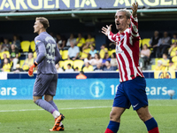 Antoine Griezmann  OF ATLETICO DE MADRID reacts    during    La Liga  match between Villarreal  CF and Atletico de Madrid   at La Ceramica...