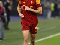 Bryan Cristante of A.S. Roma during the 38th day of the Serie A Championship between A.S. Roma vs A.C. Spezia on June 4, 2023 at the Stadio...