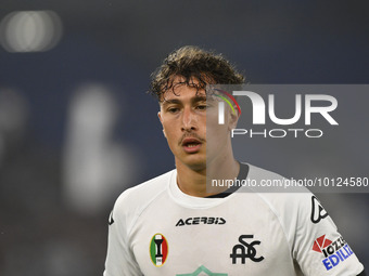 Salvatore Esposito of A.C. Spezia during the 38th day of the Serie A Championship between A.S. Roma vs A.C. Spezia on June 4, 2023 at the St...