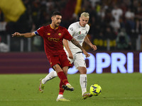 Lorenzo Pellegrini of A.S. Roma during the 38th day of the Serie A Championship between A.S. Roma vs A.C. Spezia on June 4, 2023 at the Stad...