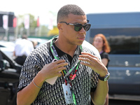 Kylian Mbappe arriving at the Barcelona Catalunya Circuit, during the Formula 1 Spanish Grand Prix, in Montmelo (Barcelona), on 04th June 20...