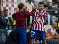 ANGEL CORREA  OF ATLETICO DE MADRIDcelebrate after scoring the 1-2 goal with his teammate    during    La Liga  match between Villarreal  CF...