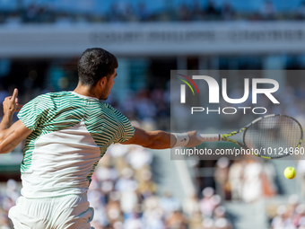 Carlos Alcaraz during Roland Garros 2023 in Paris, France on June 4, 2023. (