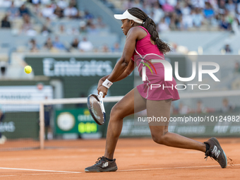 Sloane Stephens during Roland Garros 2023 in Paris, France on June 4, 2023. (