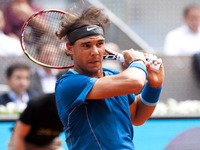 Rafael Nadal of Spain play against Juan Monaco of Argentina in their second round match during day five of the Mutua Madrid Open tennis tour...