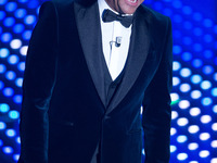 Carlo Conti during the 66th Sanremo Music Festival on February 9, 2016. (