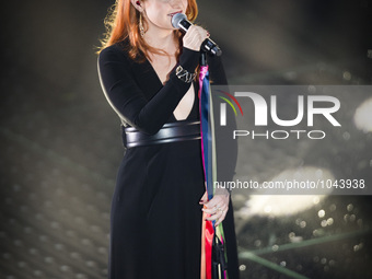 Noemi attends the 66th Sanremo Music Festival on February 9, 2016. (