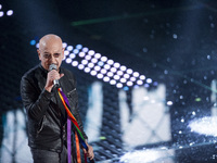 Enrico Ruggeri attends the 66th Sanremo Music Festival on February 9, 2016. (