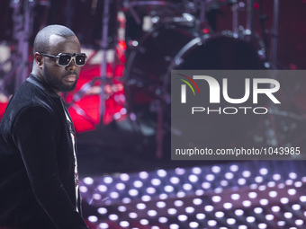 Maitre Gims attends the 66th Sanremo Music Festival on February 9, 2016. (