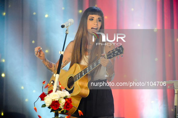 Christina Perri performs at Emo's on May 7, 2014 in Austin, Texas. 