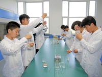 YANTAI, CHINA - SEPTEMBER 8, 2023 - Students conduct a training on pesticide residue detection in agricultural products at Yantai Cultural a...