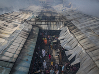 A fire broke out at Mohammadpur Krishi Market in Dhaka on September 14, 2023. A massive blaze has gutted shops in Dhaka's Mohammadpur Krishi...