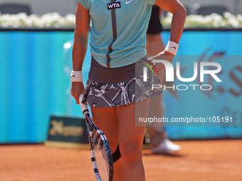 Li Na of China in action at the Mutua Madrid Open 2014 WTA Tennis World Tour 2014, Mutua Madrid Open 2014, Day Seven - 09 May 2014. (
